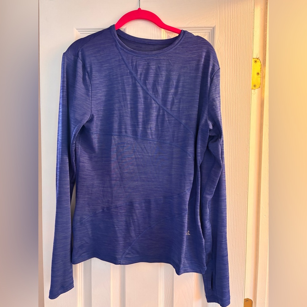 UVIDA Indigo Blue Long Sleeve Athletic Shirt